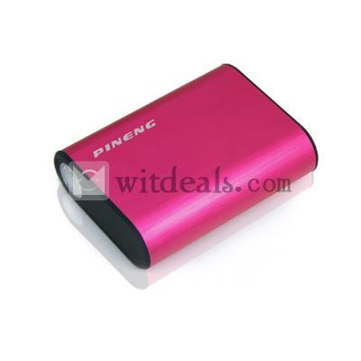 5000mAh　iPhone5モバイルバッテリー　8つ充電用変換プラグ　レッド